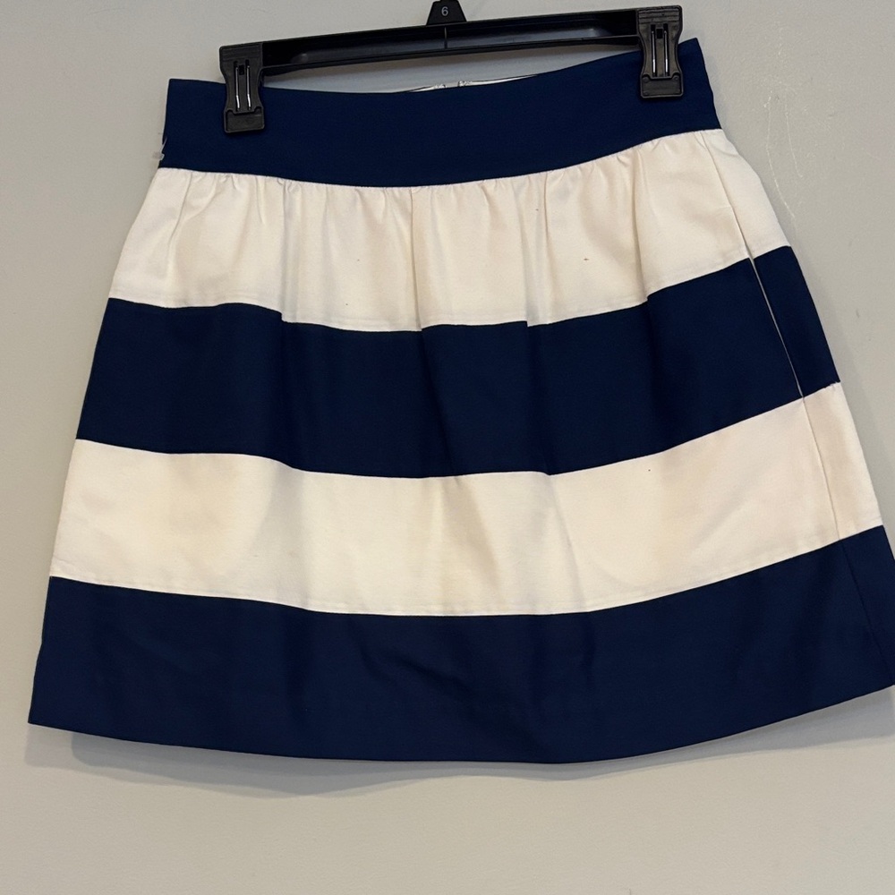 Annie Griffin Navy and White Striped Skort